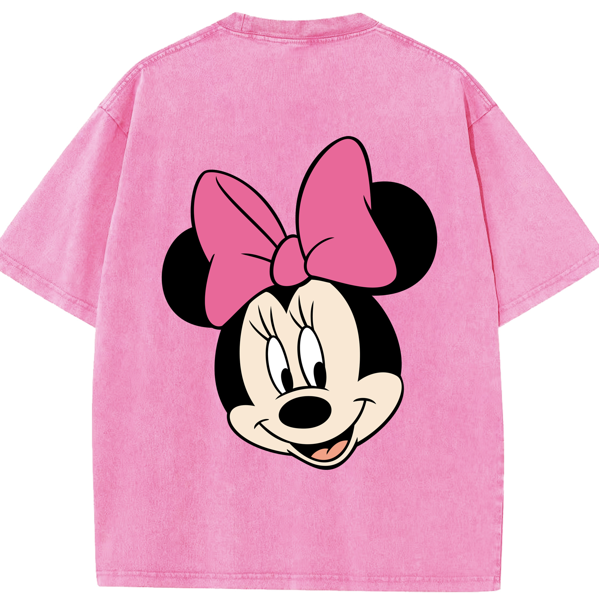 （画像用） ミッキーマウス Mickey Mouse 綿100% ヴィンテージ風 半袖Tシャツ（背面プリント）